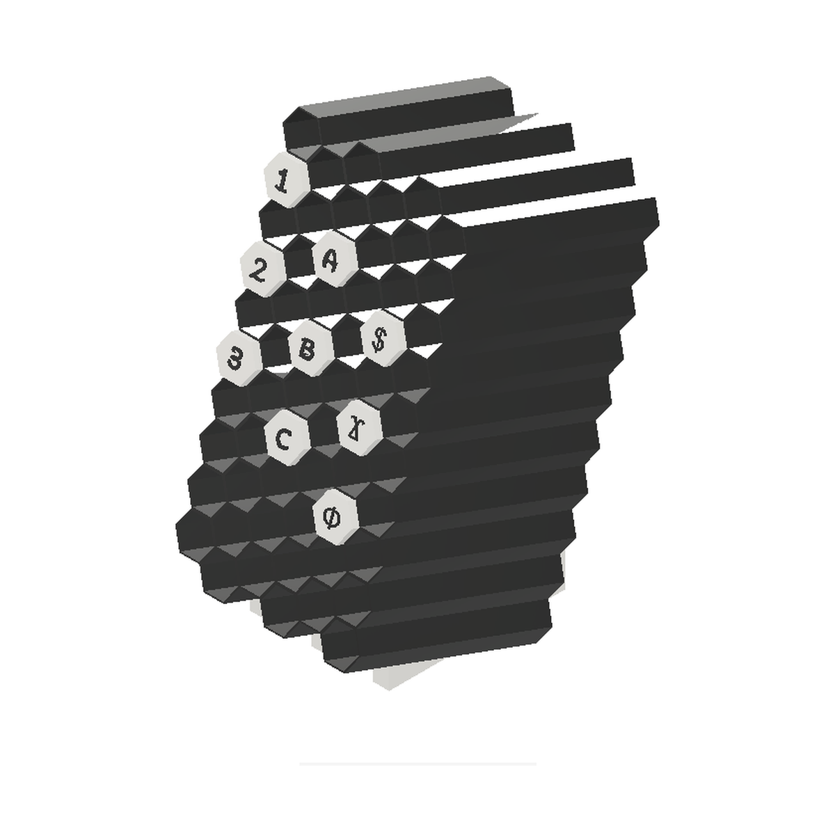 Organisateur de feutres nid d'abeille personnalisable – Rangement modulable pour coloriage